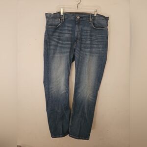 Levis 559 Jeans Mens Sz 40x32 Blue Relaxed Straight Leg Stretch Distressed